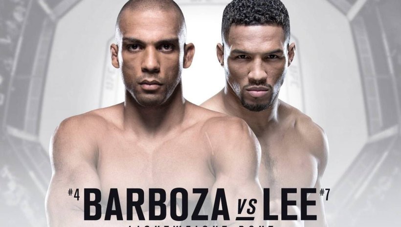 Kevin Lee загрява по интересен начин за ритниците на Edson Barboza 