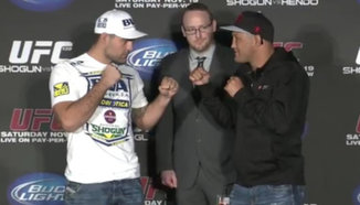 Снимки от пресконференция преди UFC 139