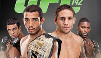 Плакатът за ММА състезанието UFC 142: 'Aldo vs Mendes' на 14-ти януари в Бразилия