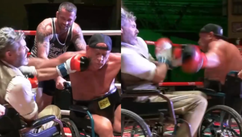 Марк Коулман срещу шефа на Fight Circus: бокс в инвалидна количка