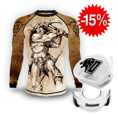 Stack  Dominator - Рашгард &quot;Savage&quot; +  Протектор за уста PRO / White