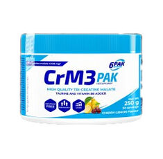 6PAK Nutrition - CrM3 PAK (Tri-Creatine Malate + Taurine) / 250 грама, 50 дози
