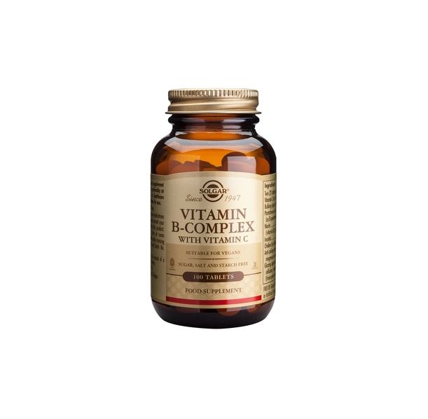 Solgar - Vitamin B-Complex + Vitamin C / 100 tabs.​