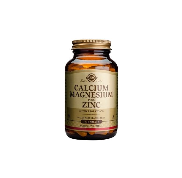 Solgar - Calcium Magnesium Plus Zinc / 100 tabs.​