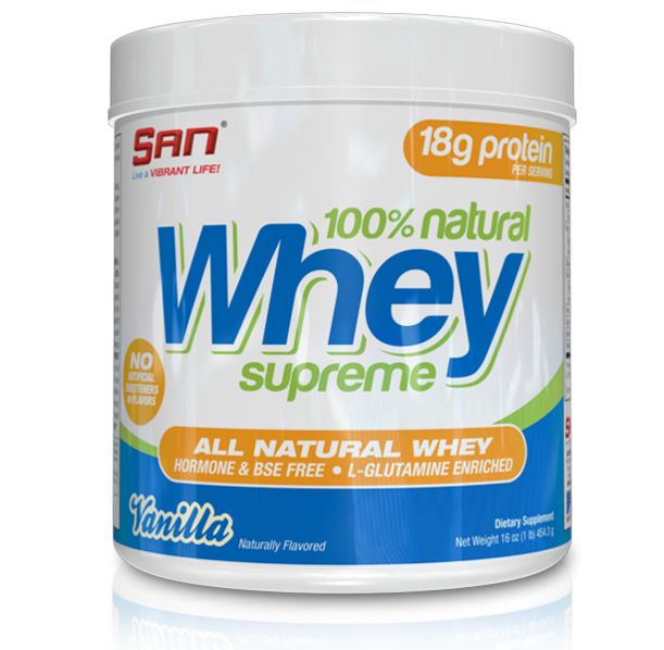 SAN - 100% Natural Whey Supreme / 1lbs. ​