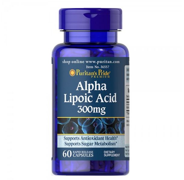 Puritan's Pride - Alpha Lipoic Acid 300 mg / 60caps.​