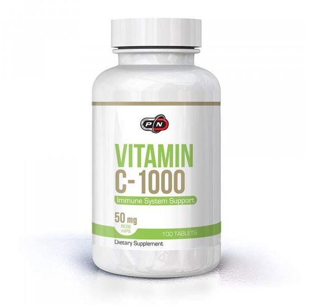  Pure Nutrition Витамин C-1000 + Rose Hips 100 Таблетки ​