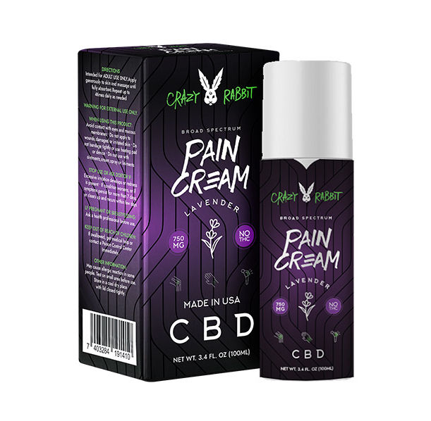 CRAZY RABBIT - обезболяващ крем със CBD / 100 ml