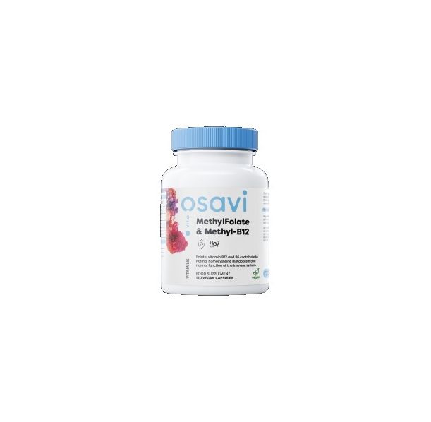 Osavi - MethylFolate & Methyl-B12 | with Quatrefolic® / 120 капсули, 120 дози