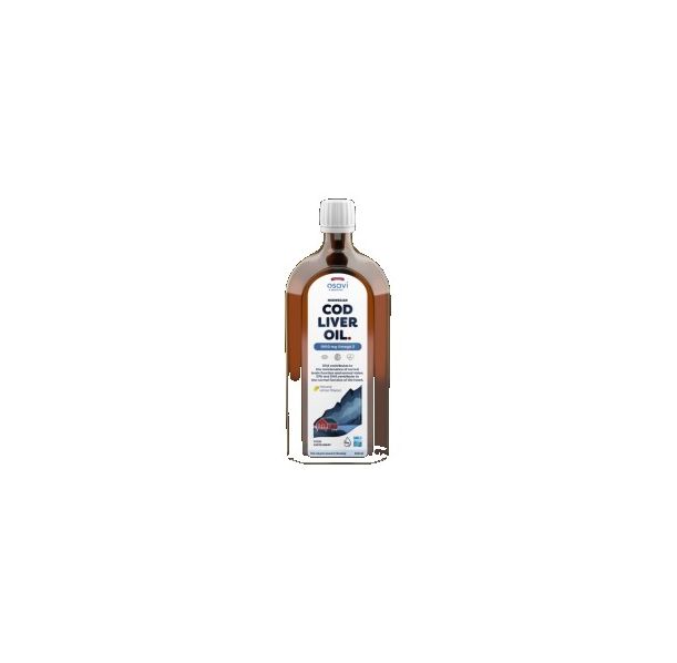 Osavi - Norwegian Cod Liver Oil | Different Flavors Liquid Omega / 500 мл, 100 дози