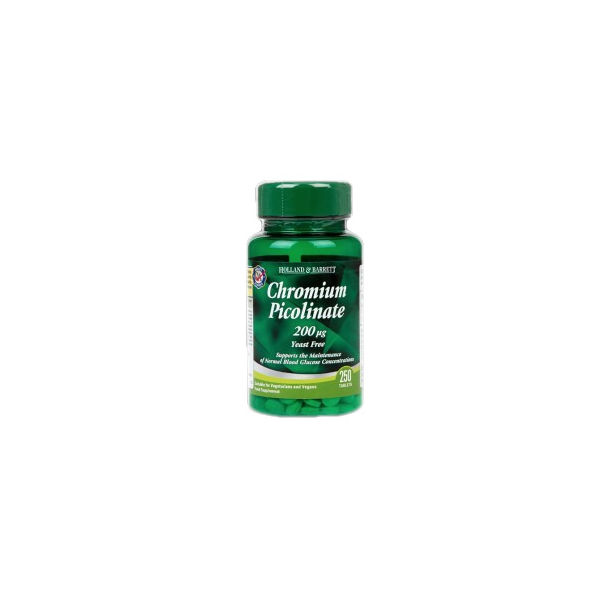 Holland And Barrett - Chromium Picolinate 200 mcg / 250 Таблетки, 250 дози