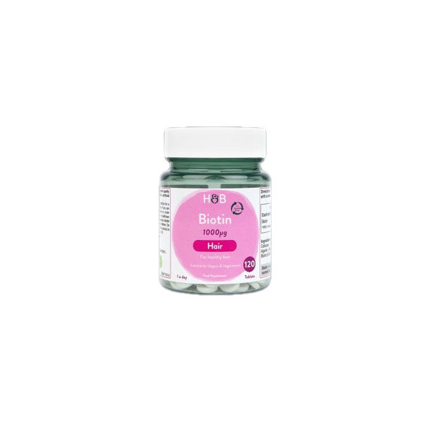 Holland And Barrett - Biotin 1000 mcg / 120 Таблетки, 120 дози