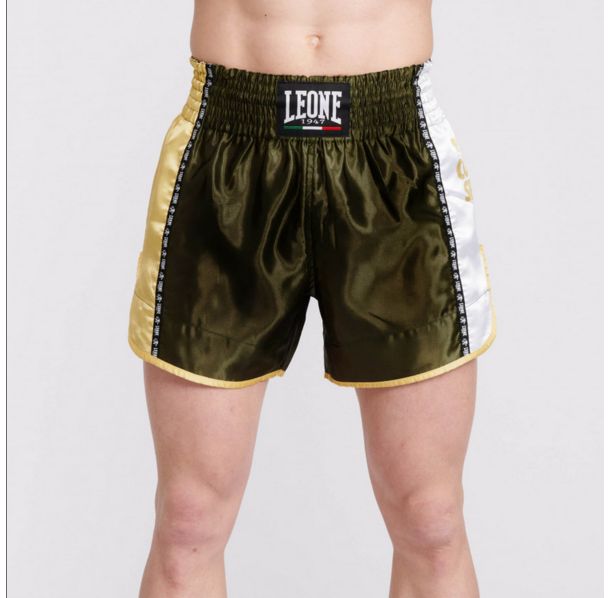 Leone - TRAINING THAI SHORTS - Green - Муай Тай Шорти - AB760​