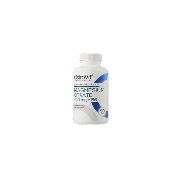 OstroVit - Magnesium Citrate 400 mg + B6 / 90 Таблетки, 90 дози