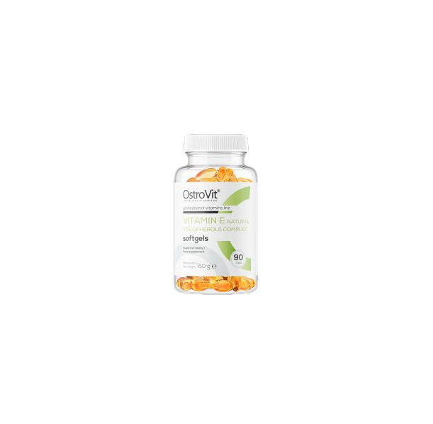 OstroVit - Vitamin E / Natural Tocopherols Complex / 90 Гел капсули, 90 дози