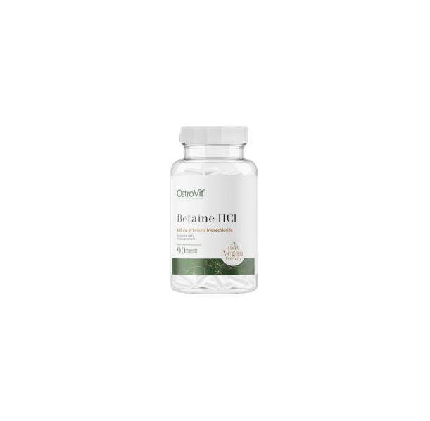OstroVit - Betaine HCl 650 mg / 90 капсули, 90 дози