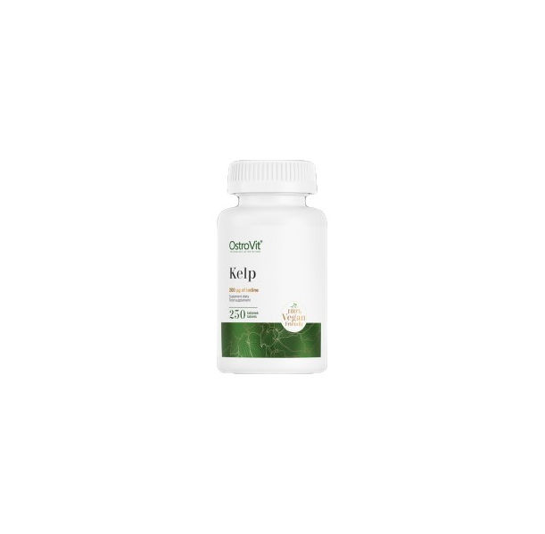 OstroVit - Kelp 200 mcg | Natural Iodine Source / 250 Таблетки, 250 дози