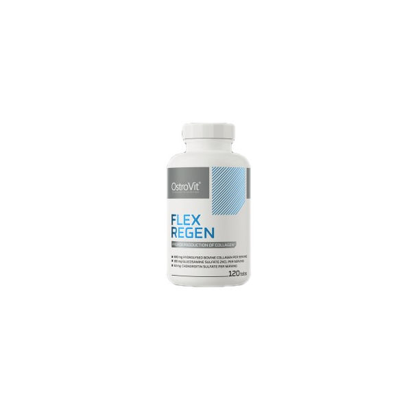 OstroVit - Flex Regen | Collagen + Glucosamine, Chondroitin, MSM, Hyaluronic Acid / 120 Таблетки, 120 дози