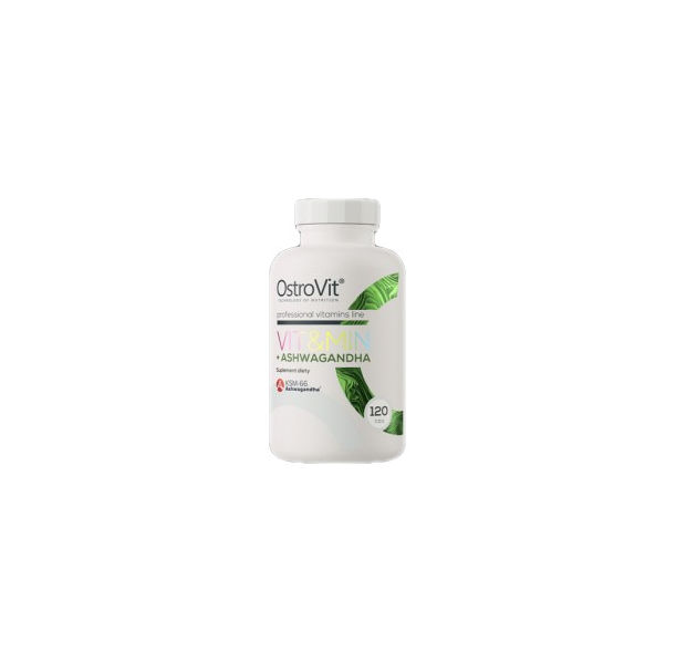 OstroVit - Vit&Min + Ashwagandha | Multivitamin Formula + KSM-66® / 120 Таблетки, 60 дози