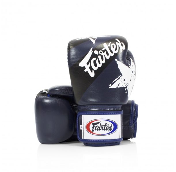 Боксови Ръкавици - Fairtex BGV1 Thai Boxing Gloves - Nation Prints - Blue