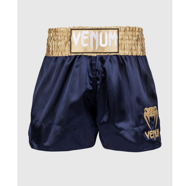 Муай Тай Шорти - Venum Classic Muay Thaï Short - Navy Blue/Gold​