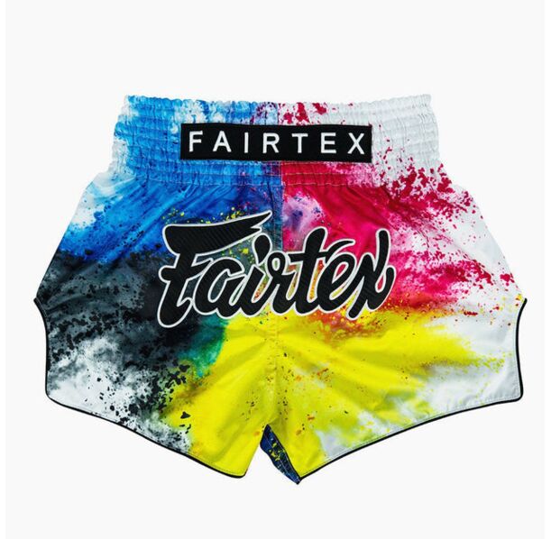 Шорти - Fairtex Muay Thai Shorts Acid Jazz BS1937 - White