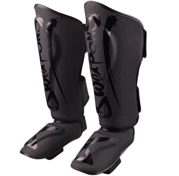 Протектори за крака - 8 WEAPONS - Unlimited 2.0 Shinguards - Black/Black
