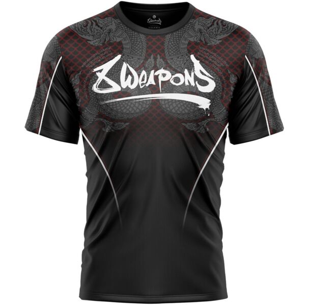 Тениска - 8 WEAPONS - Naga Yant Functional Shirt - Black/Red​