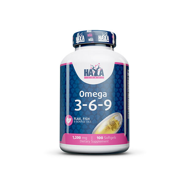 HAYA LABS Omega 3-6-9 1200 mg / 100 Softgels