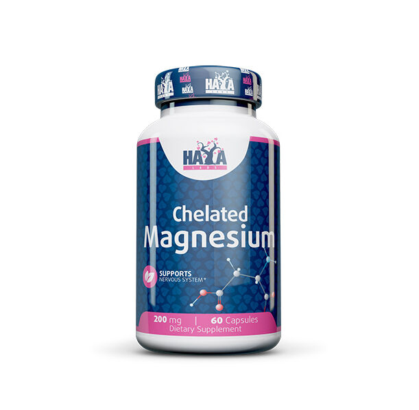 HAYA LABS Chelated Magnesium 200 mg / 60 Caps