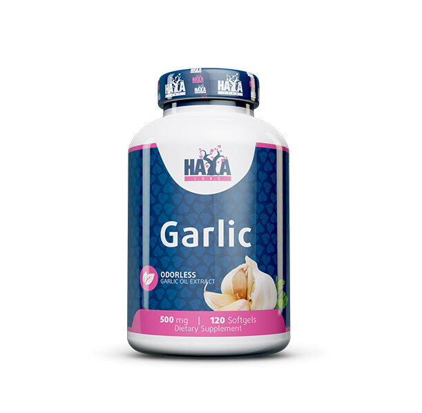 HAYA LABS Odorless Garlic 500 mg / 120 Softgels