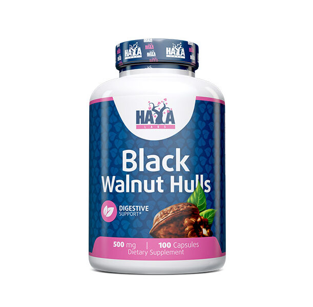 HAYA LABS Black Walnut Hulls 500 mg / 100 Caps