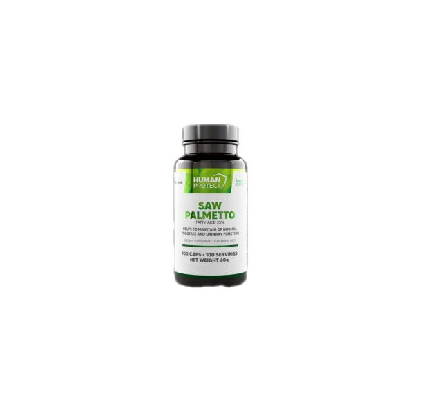 Human Protect - Saw Palmetto 500 mg | with 25% Saponins / 100 капсули, 100 дози