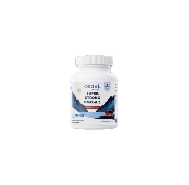 Osavi - Super Strong Omega 3 | 500 EPA / 250 DHA / 60 Гел капсули, 60 дози