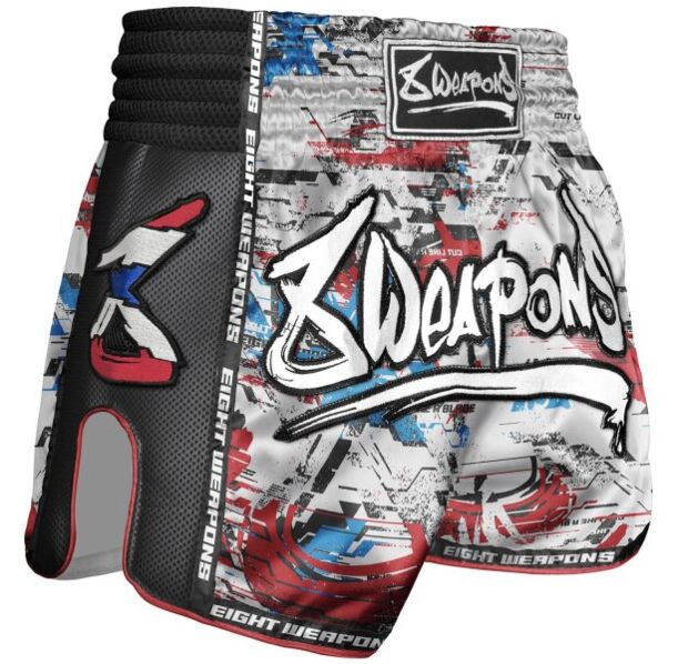 Шорти - 8 WEAPONS - Muay Thai Shorts - Cut like a Blade 2.0 - White