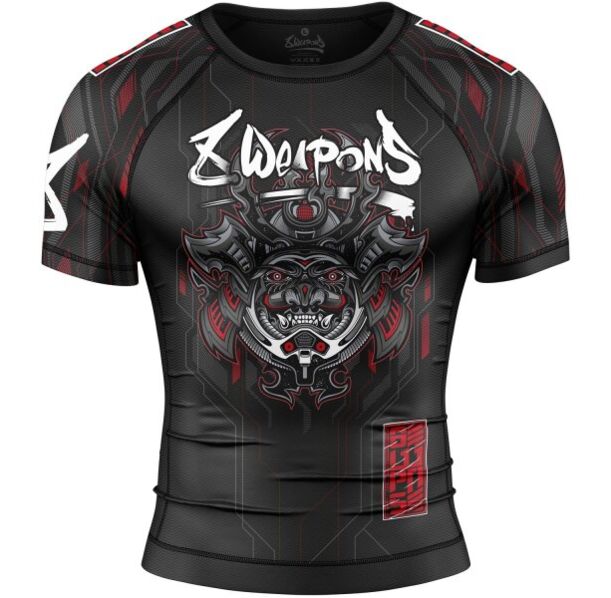 Рашгард - 8 WEAPONS - Rashguard Samurai 2.0 - Black/Red