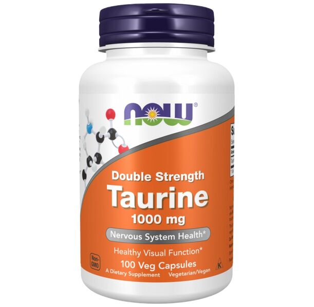 NOW Foods - Taurine 1000 mg / Double Strength (100 дози)