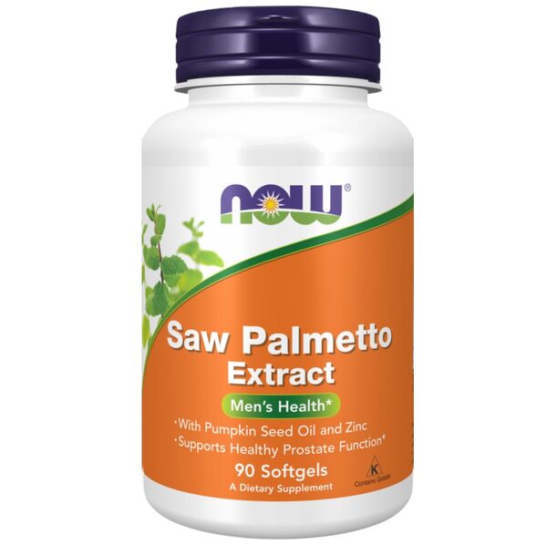 NOW Foods - Saw Palmetto Extract | with Pumpkin Seed Oil and Zinc (90 дози)