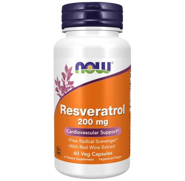 NOW Foods - Natural Resveratrol 200 mg (60 дози)
