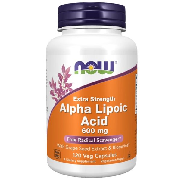 NOW Foods - Alpha Lipoic Acid 600 mg / Extra Strength (120 дози)
