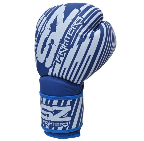 SZ Fighters - Боксови ръкавици Естествена кожа - Plasma 2.0 - Blue/White​