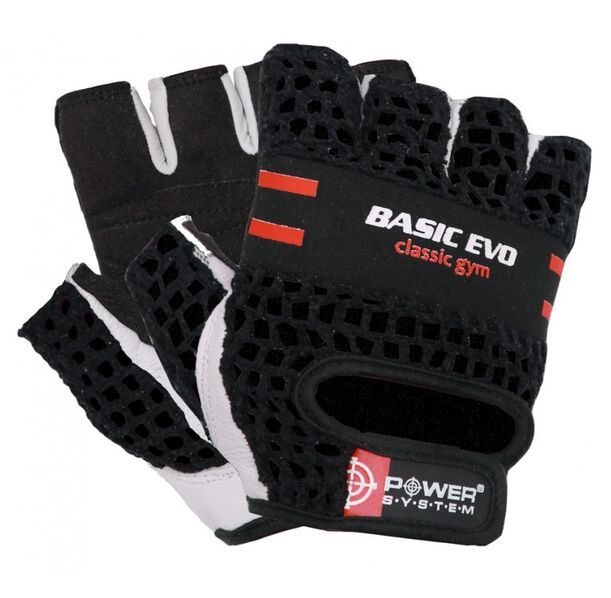 Power System Fitness Gloves Basic Evo - Red - Фитнес Ръкавици, Цвят Червен,