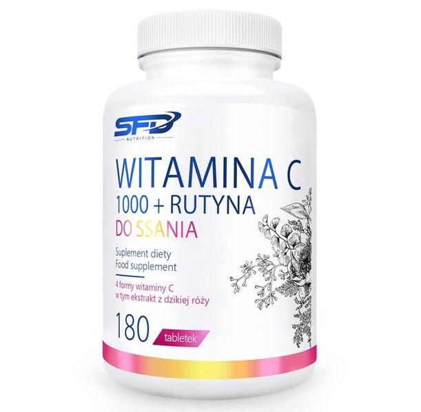 SFD Vitamin C 1000 + Rutine - Витамин C + Рутин, Разфасовка 180 tabs