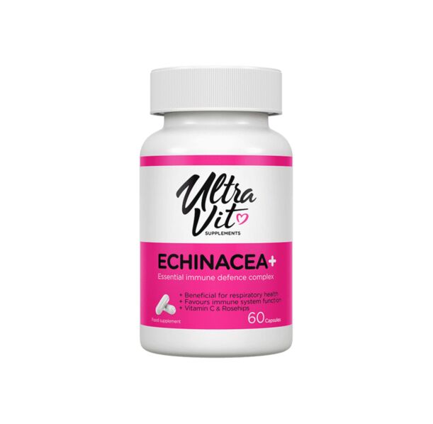 UltraVit Echinacea+ - Ехинацея, Разфасовка 60 caps