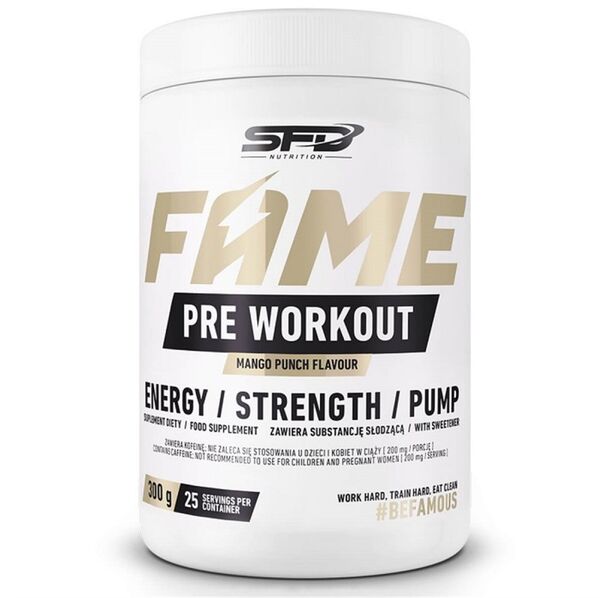 SFD Fame Pre Workout - Азотен Бустер, Разфасовка 300g