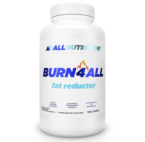 Allnutrition Burn4All - Fat Reductor - Фет Бърнър, Разфасовка 100 caps