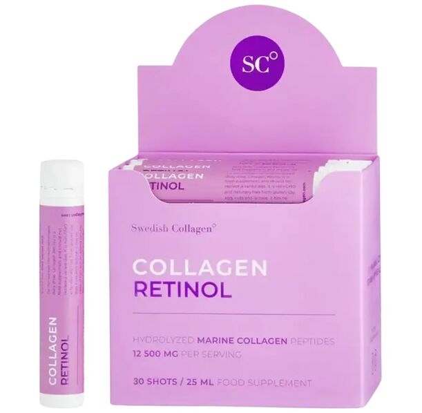 Swedish Collagen - Collagen Retinol | 12500 mg Marine Collagen Peptides (30 дози)