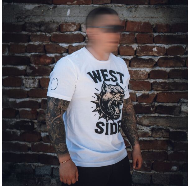 Pitbullz Westside - Тениска - Westside - Бяла​