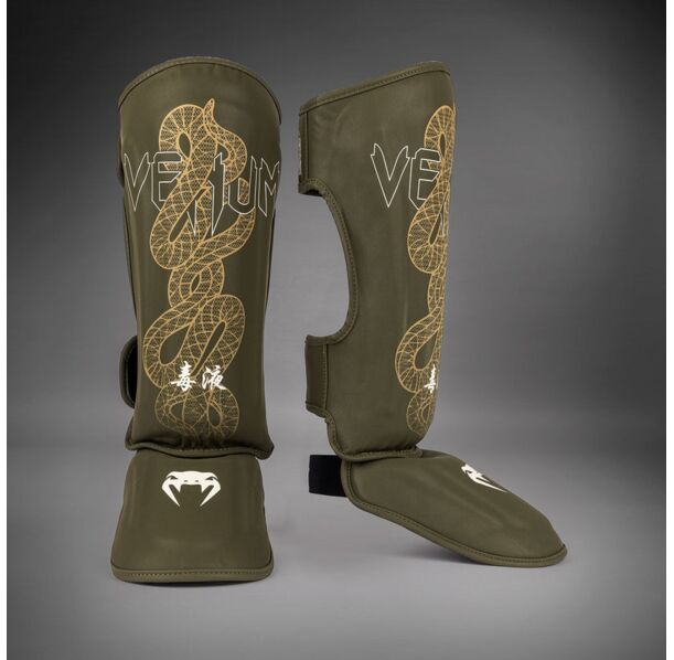 Протектори за крака - Venum Serpenti Shinguards - Khaki/Bronze/Ivory​