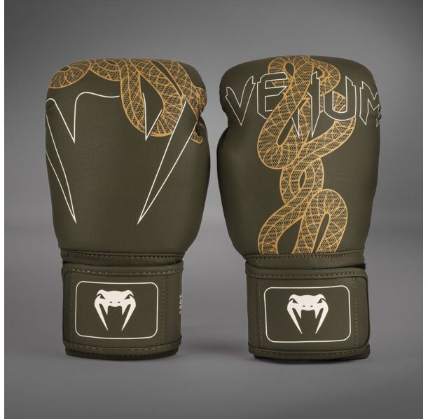 БОКСОВИ РЪКАВИЦИ - Venum Serpenti Boxing Gloves - Khaki/Bronze/Ivory​